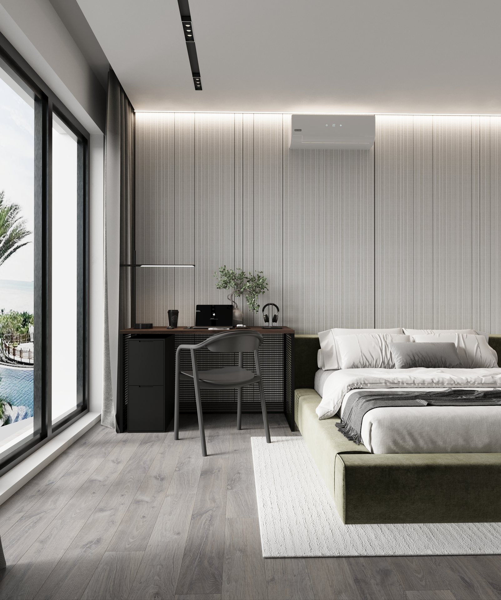 светлый ресепшн у лифтов